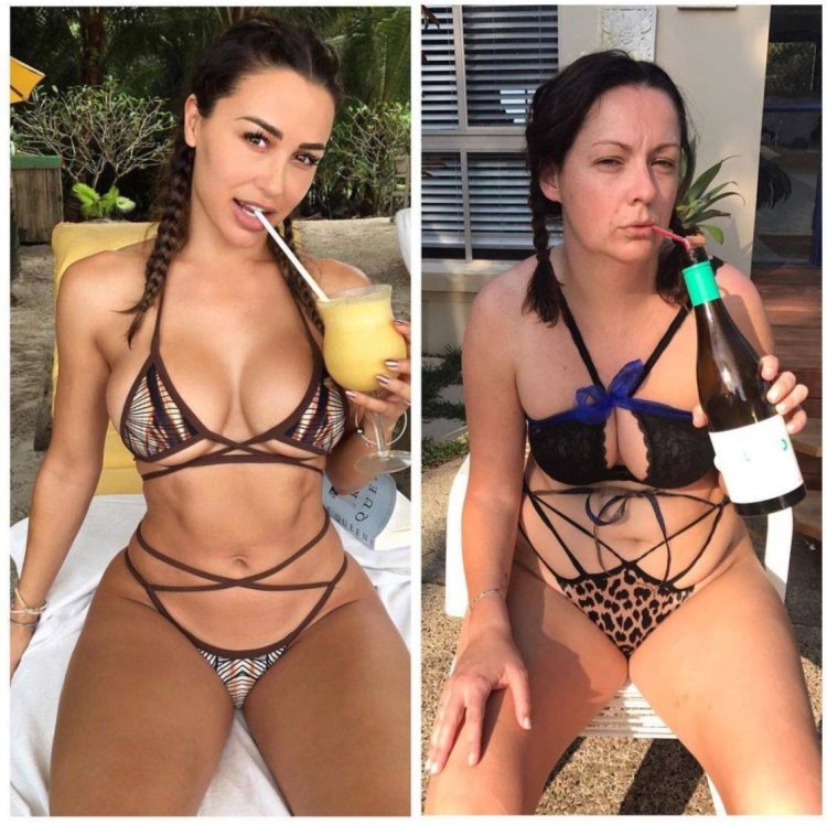 Celeste parodies Instagram stars