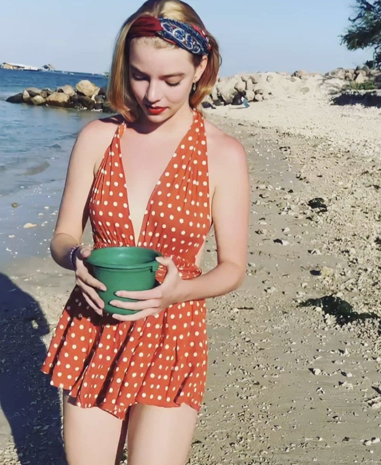 Anna Taylor Joy in a swimsuit