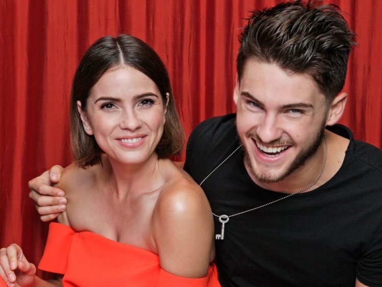 Shelley Hennig and Cody Christian