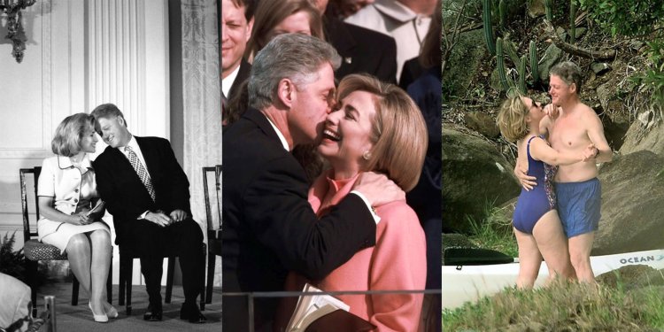 Bill Clinton in his youth with Hillary