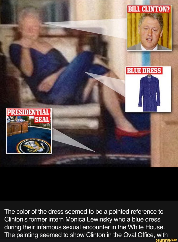 Bill Clinton blue dress
