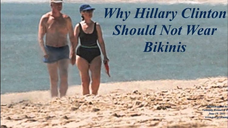 Clinton in a bathing suit