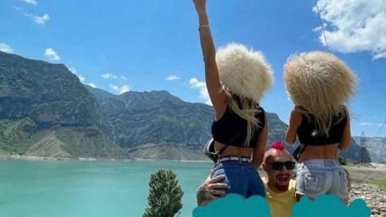 Girls in shorts in Dagestan