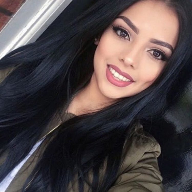 Beautiful girls with black hair