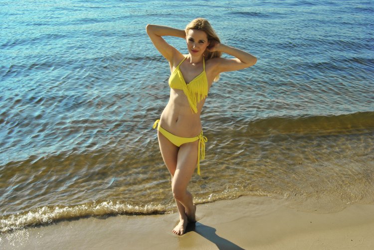 Irina Tarannik in a swimsuit