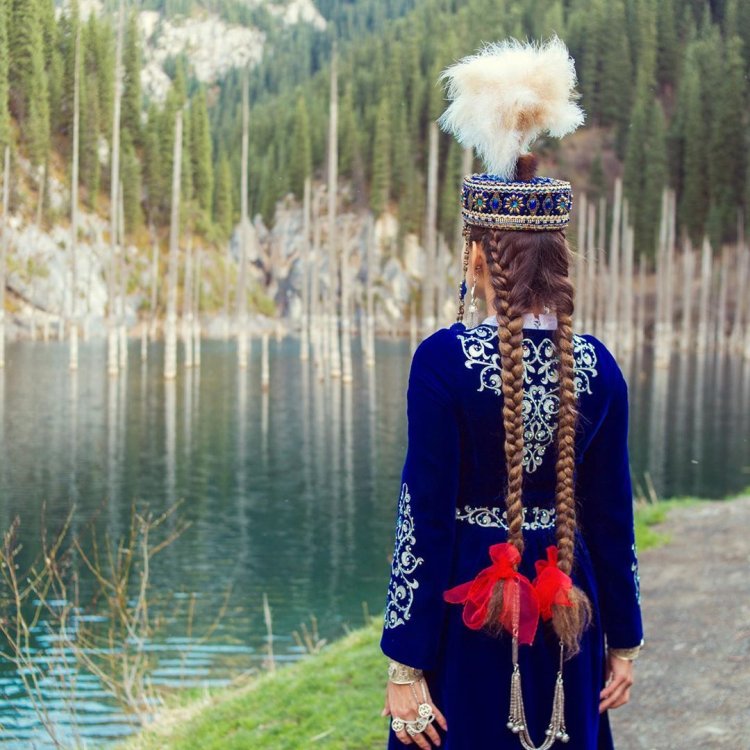 National clothes with braids