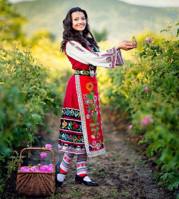 Moldavian woman in national costume