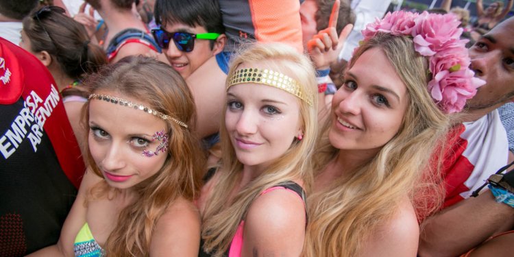 Debauchery at music festivals