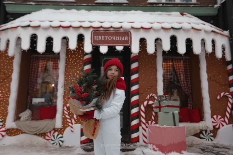 Milana Khametova photo shoot with German