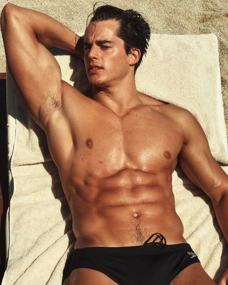 Muscular man in uniform