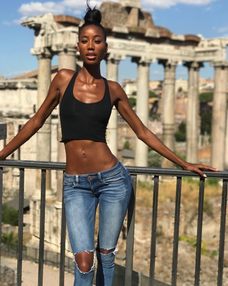 Ebony Smith in Lingerie