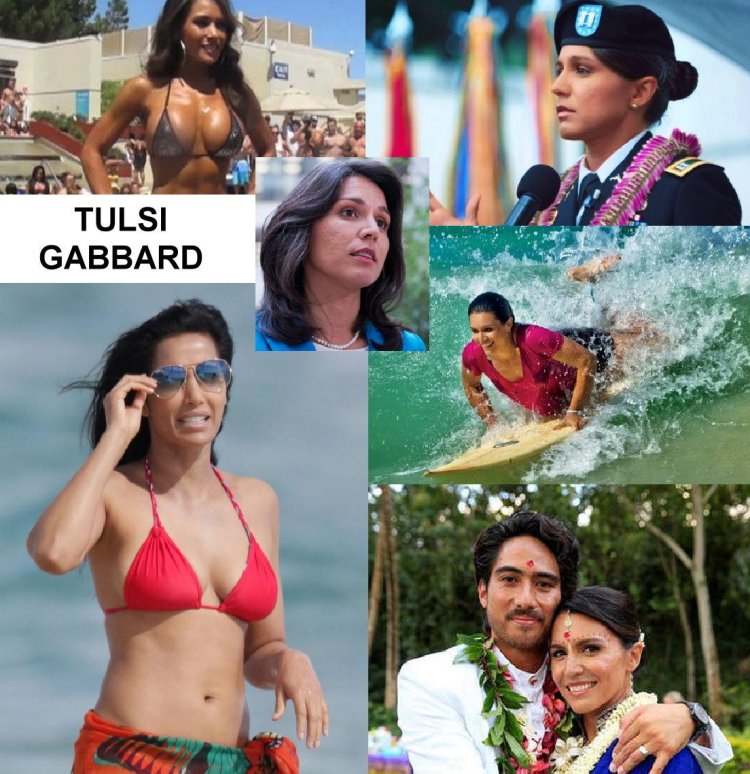 Tulsi Gabbard in a swimsuit