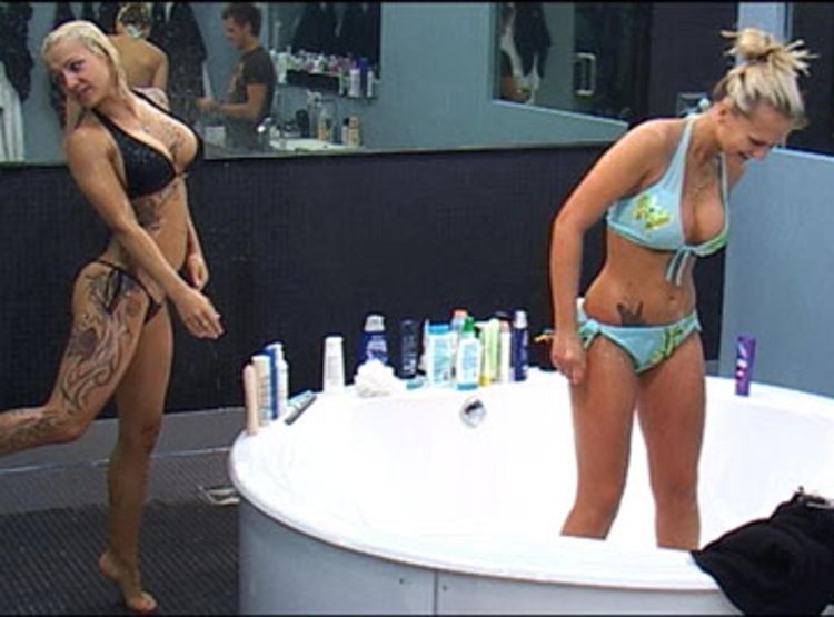 Big brother Bex strip