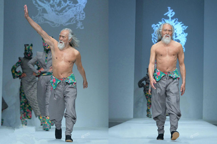 Wang Deshun 80-year-old model grandfather