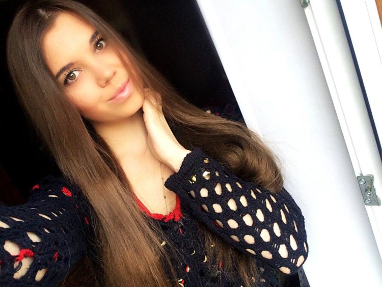 Natalia Wasiluk in a dress