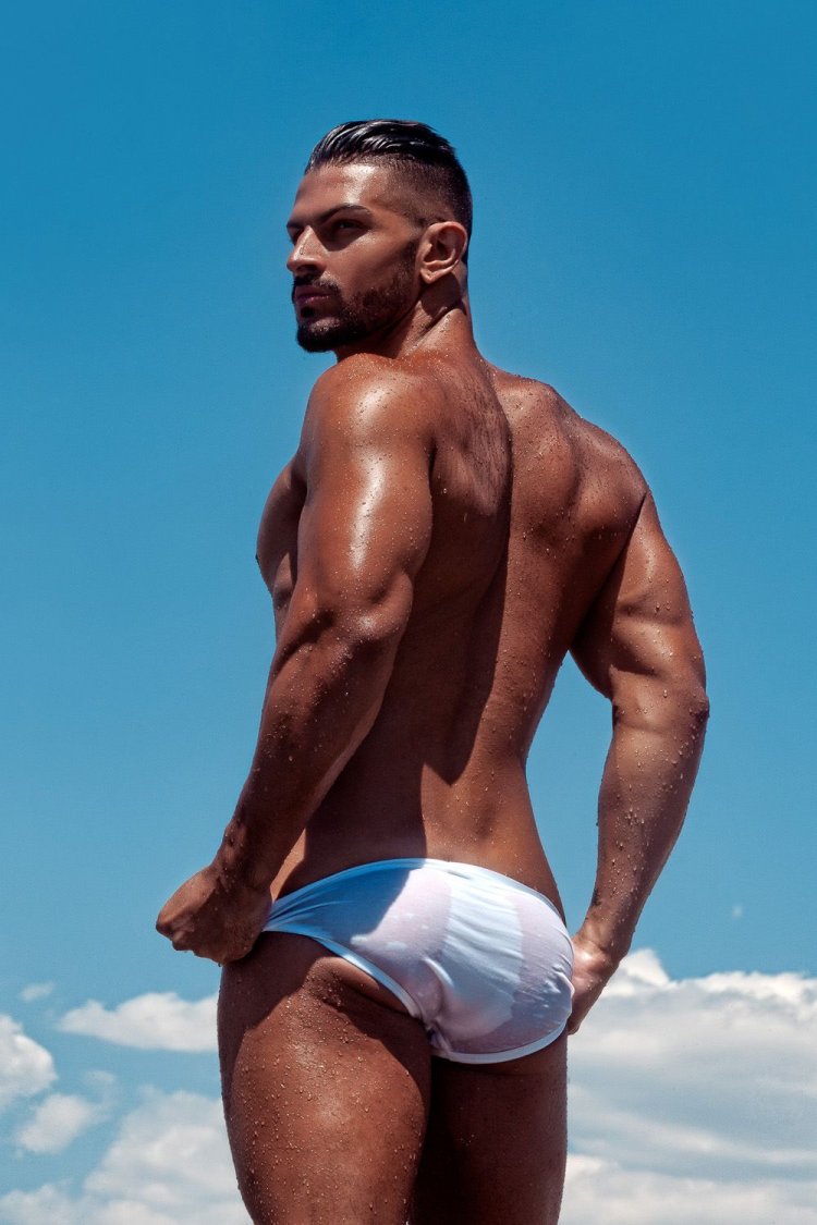 Beautiful male body buttocks