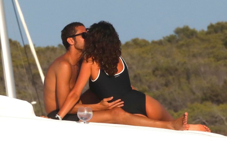 Francesca Sofia Novello and Valentino Rossi