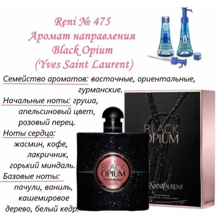Reni bulk perfume Black Opium