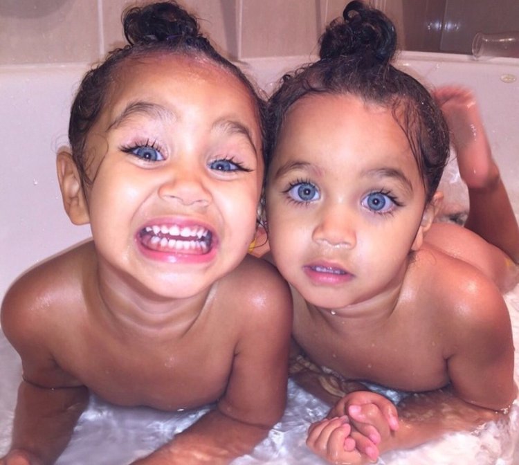 Twins - boys babies brunettes with blue eyes