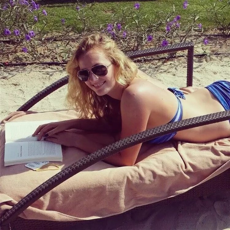 Petra Kvitova in a swimsuit