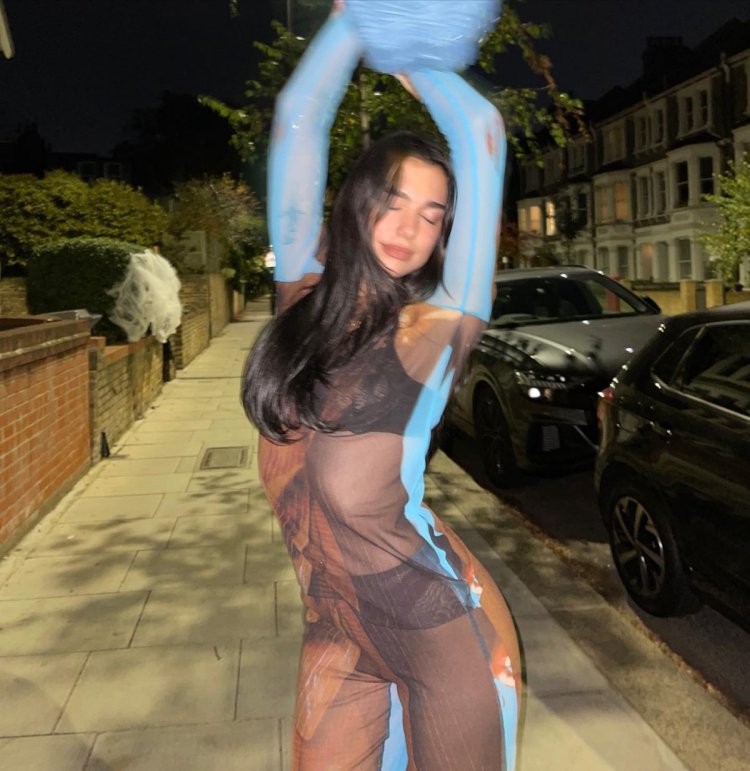 Dua lipa suit transparent