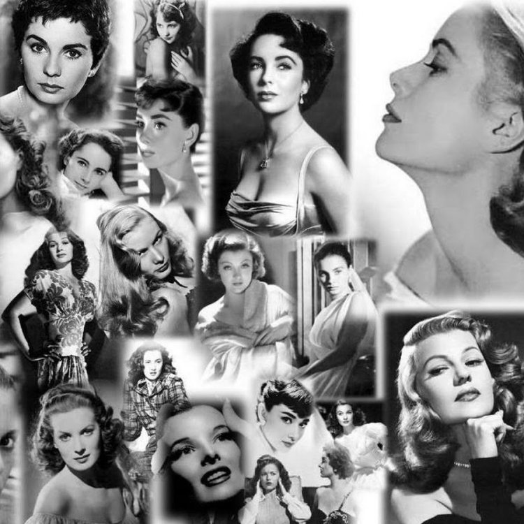 Hollywood actresses 50s art