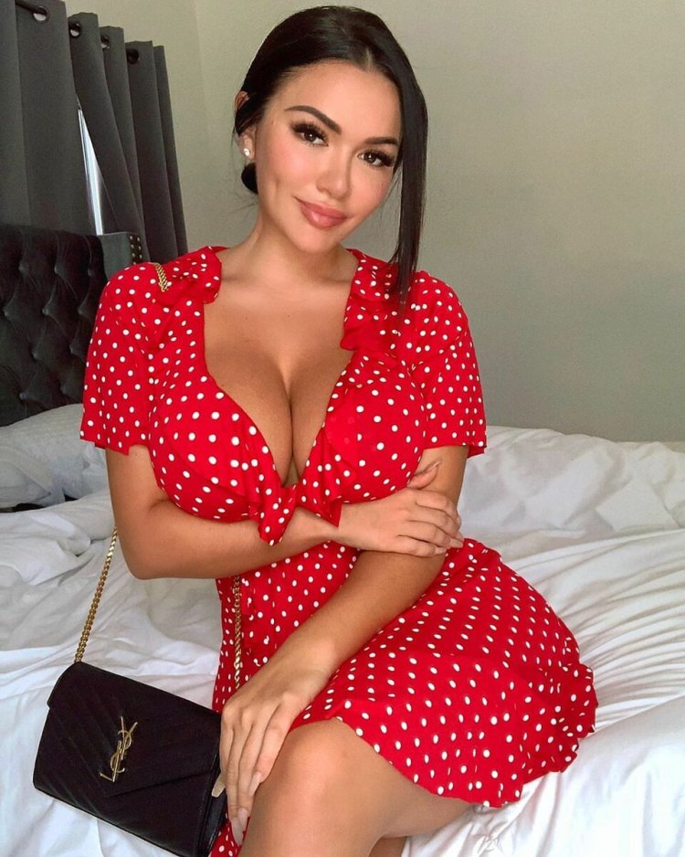 Genesis Mia Lopez in a dress
