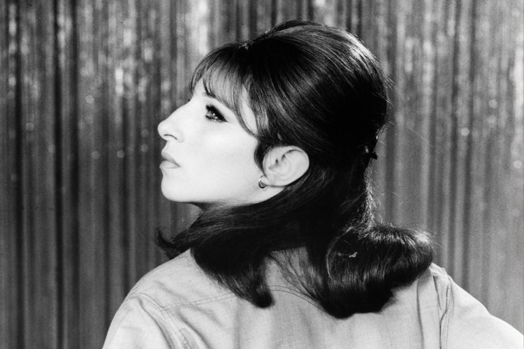 Barbara Streisand in profile