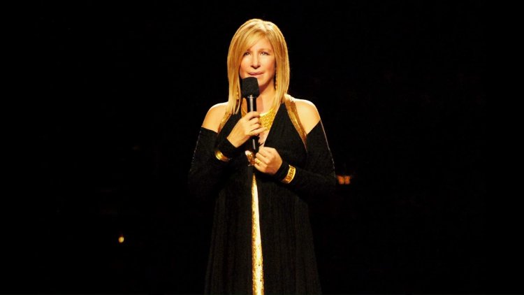 Barbra Streisand with the Grammys