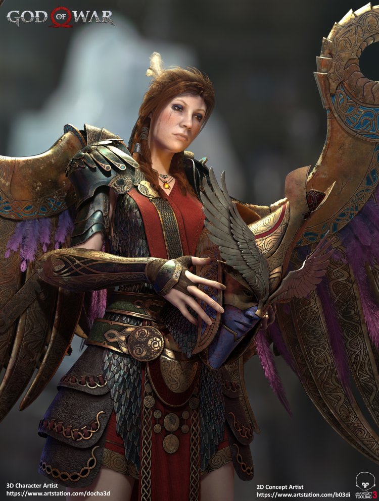 Freya the Valkyrie Queen God of War