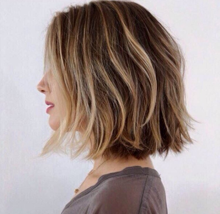 Long Bob graduated ombre