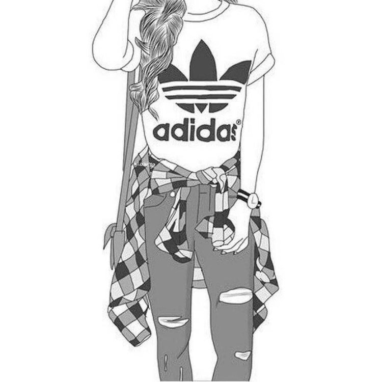 Coloring girls in style