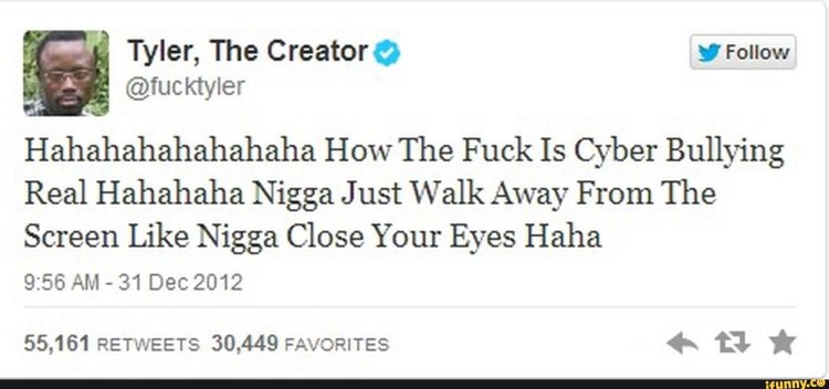 Tyler the creator cyberbullying