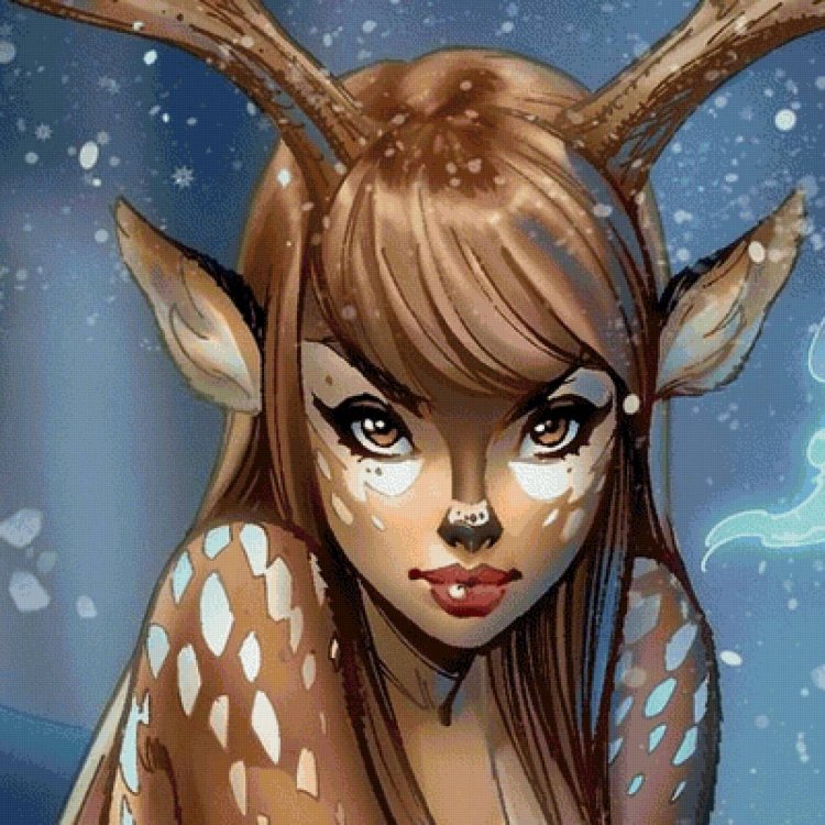 Deer Giselle art