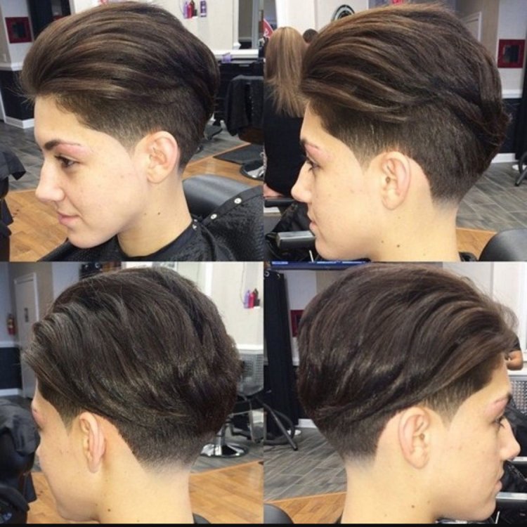 Women's haircut Tomboy undercut