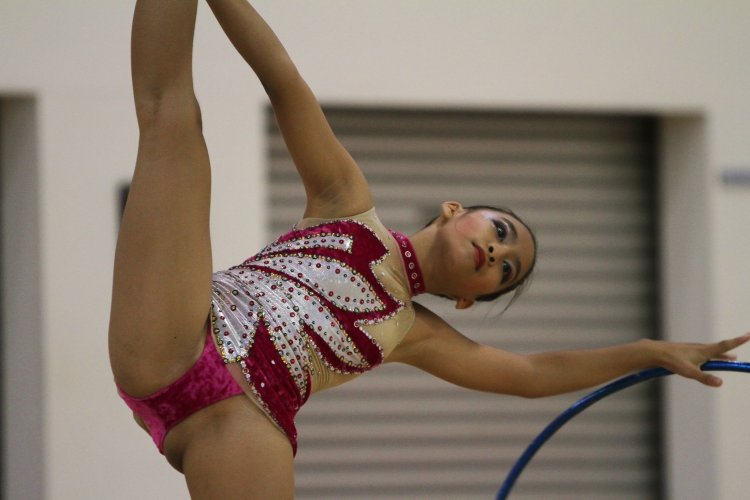 Gymnasts in lingerie