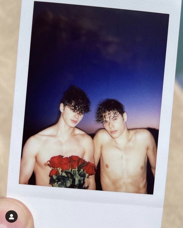 Pierre Berger and Yves Saint Laurent in their youth