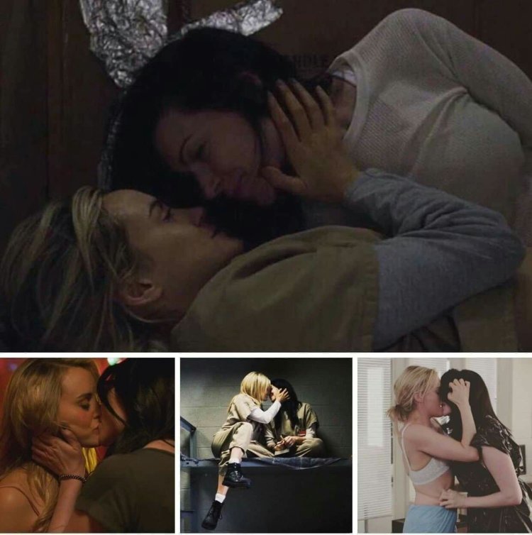 Piper and Alex in the shower