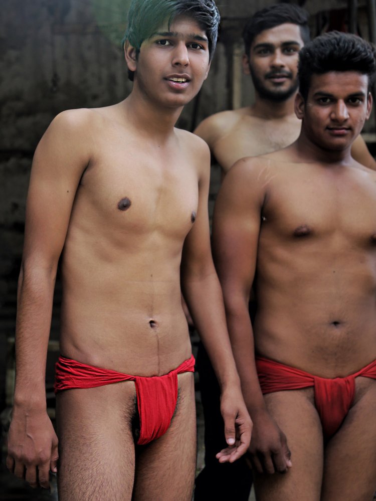 Naked Indian men
