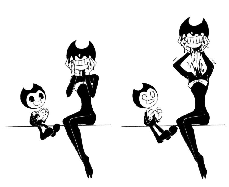 Bendy demon and henry comics