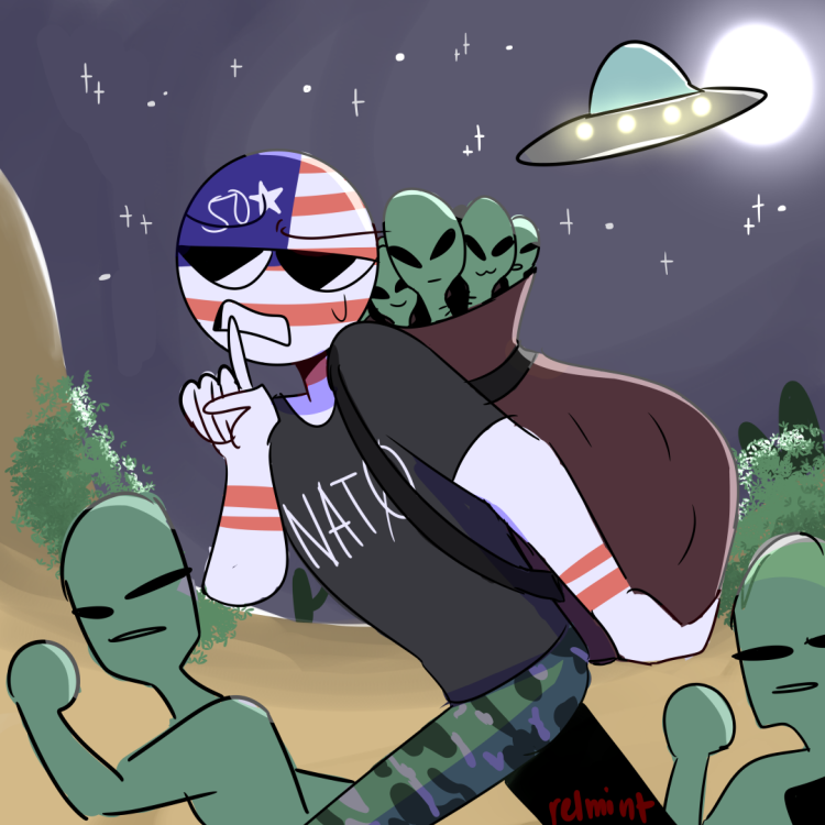 Countryhumans USA art