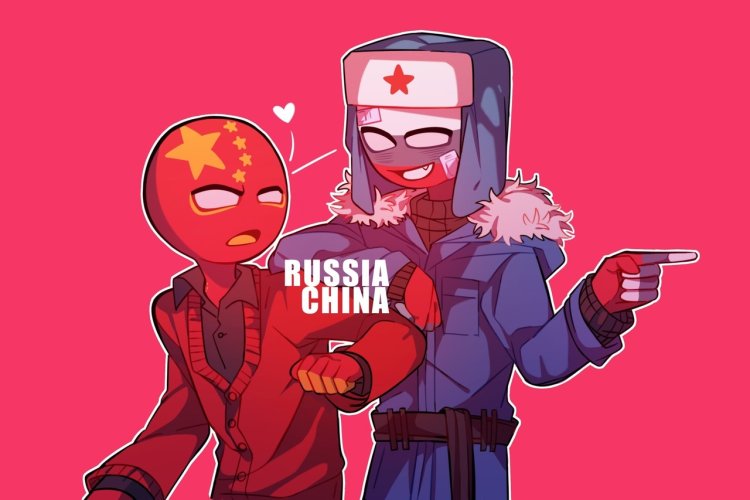 China and Russia countryhumans
