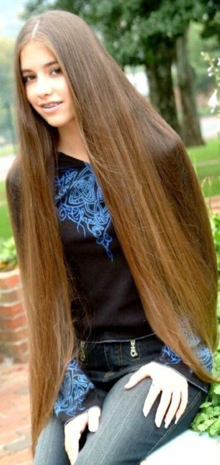 Girl with long hair