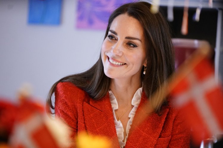 Kate Middleton in Zara Red Jacket