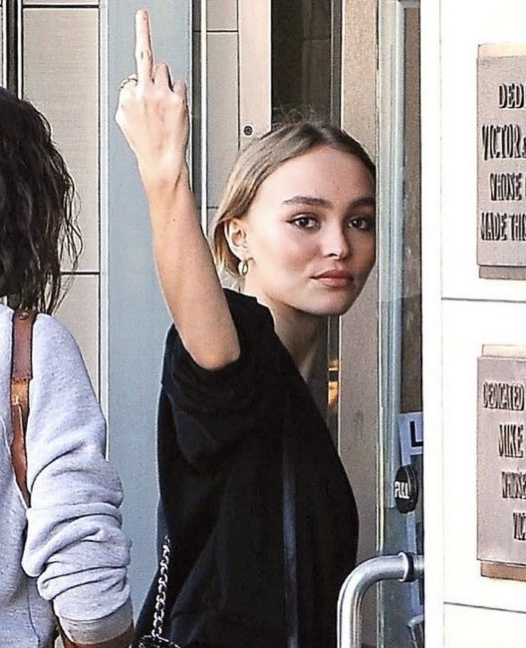 Lily-Rose Melody Depp as a child