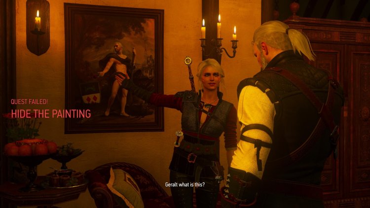 The Witcher 3 paintings for Corvo Bianco Geralt