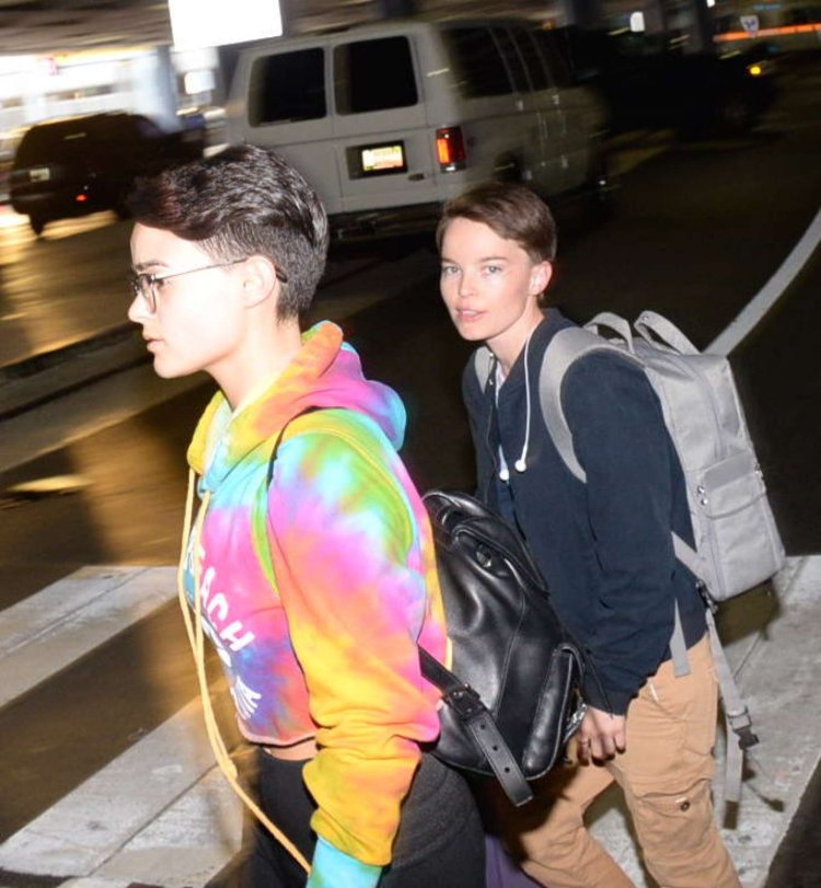 Brianna Hildebrand with boyfriend