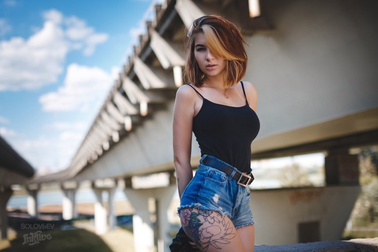 Maria Solodenko short shorts