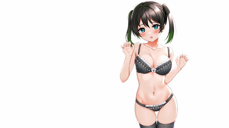 Anime wallpaper in lingerie