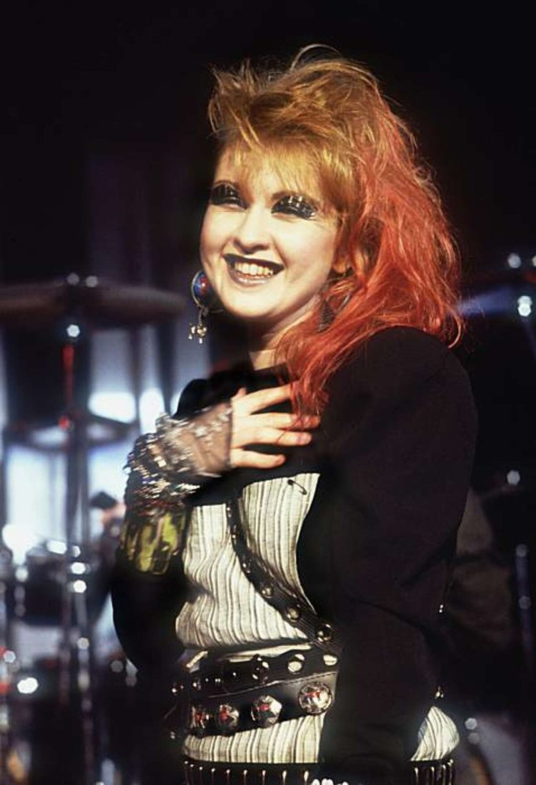Cyndi Lauper in her youth 80s